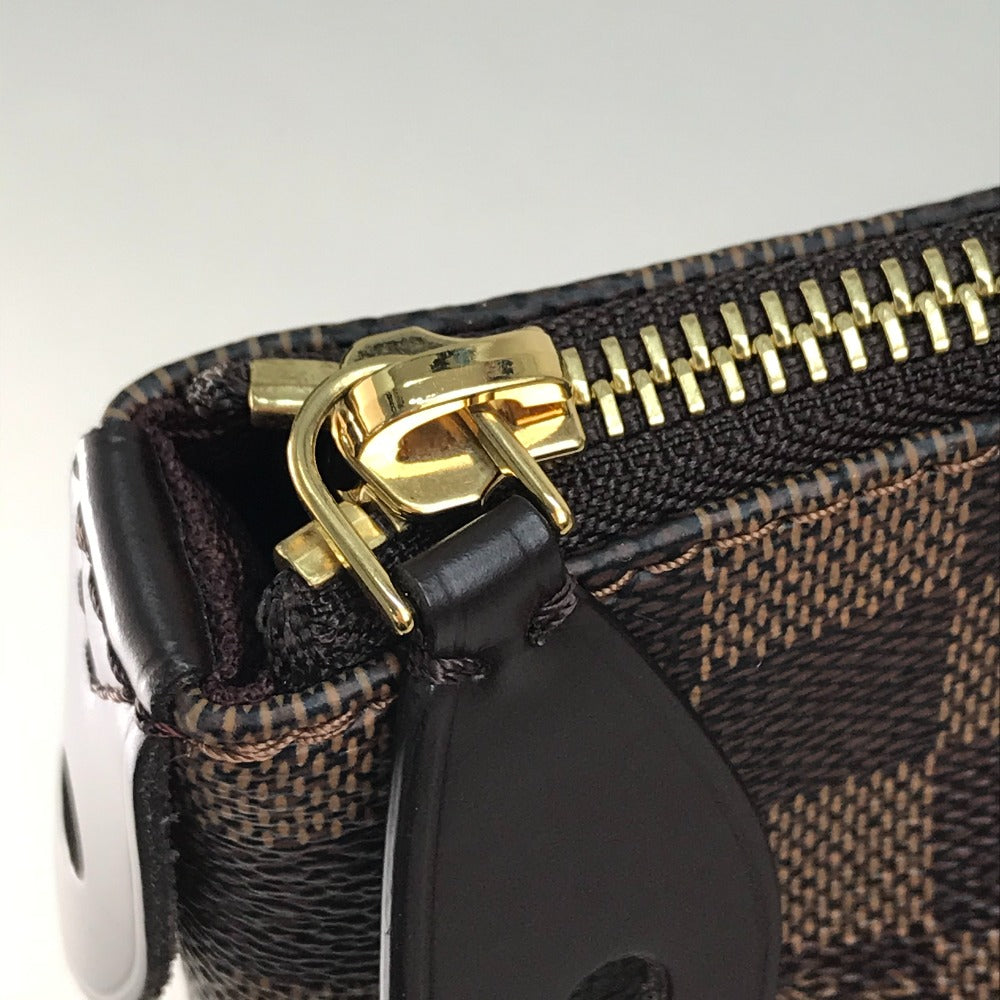 LOUIS VUITTON N41013 Damier Iena MM Tote Bag Shoulder Bag Damier Canvas Ebene Brown Women's