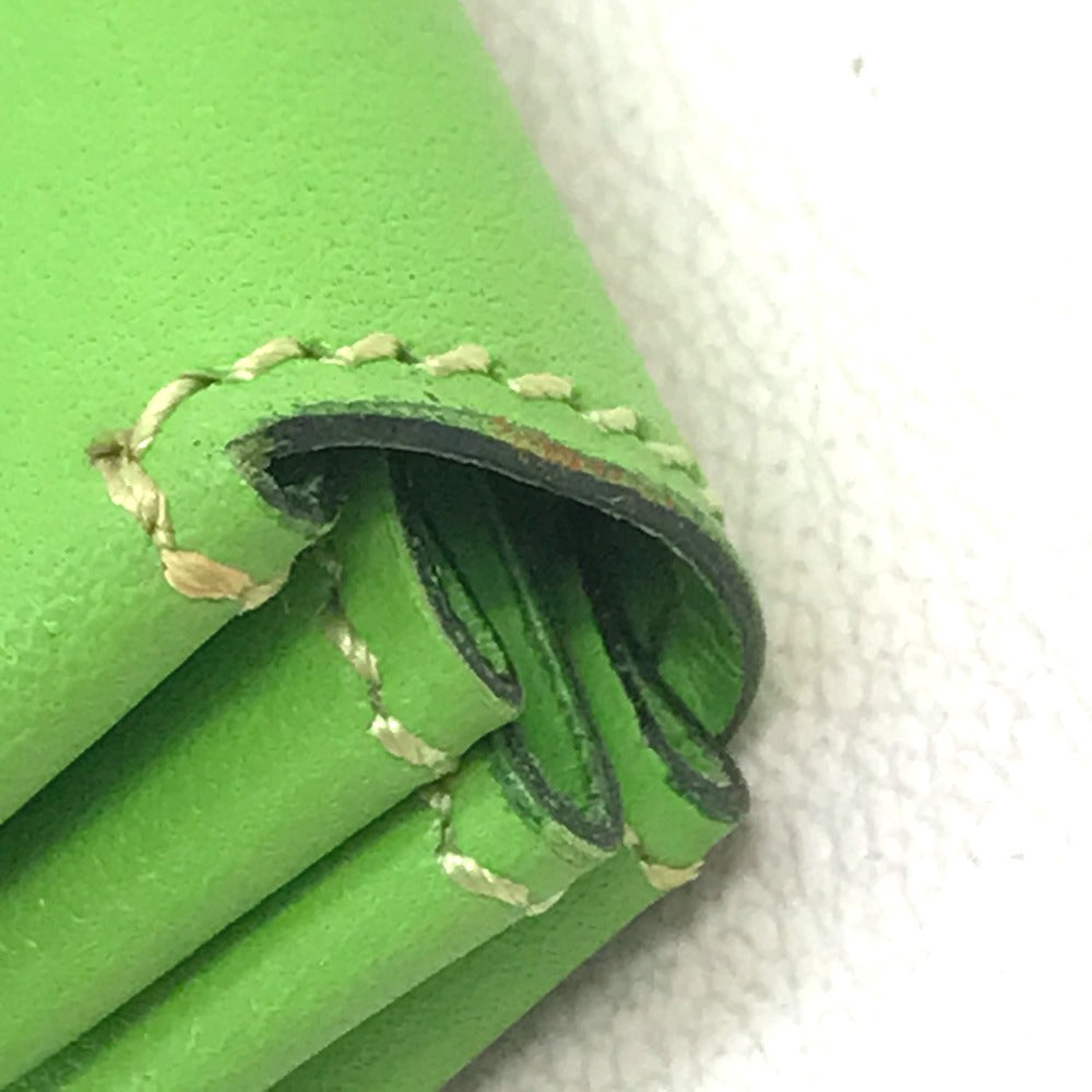 HERMES Le Vinquatre Coin Purse Wallet Coin Case in Swift Leather, Unisex, Apple Green and Light Green