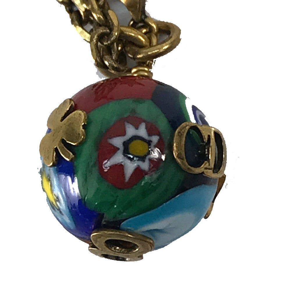 Christian Dior J'ADIOR BEE Ball Necklace, Cloisonné, Women's, Multicolor
