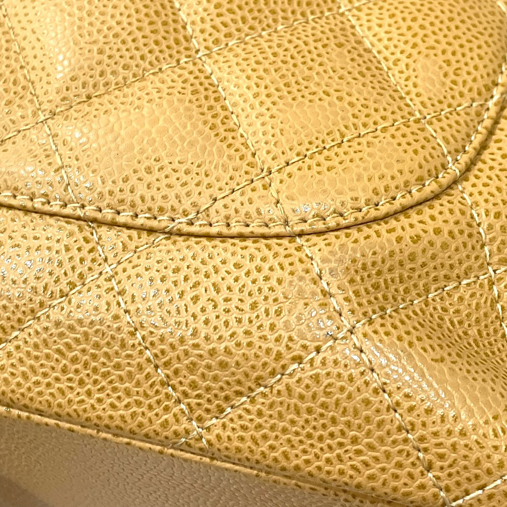 CHANEL A50995 CC Coco Mark Matelasse GST Tote Chain Shoulder Bag in Caviar Leather, Beige