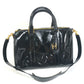 CHANEL CC Coco Mark Bag, 2-Way Shoulder Bag, Handbag, Boston Bag, Enamel, Women's, Black
