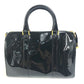CHANEL CC Coco Mark Bag, 2-Way Shoulder Bag, Handbag, Boston Bag, Enamel, Women's, Black