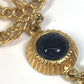 CHANEL CC Coco Mark Color Stone Faux Pearl A18K Earrings GP Women's Gold x Multicolor