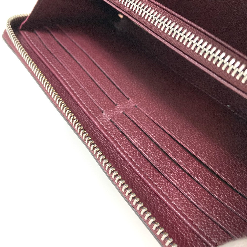 LOUIS VUITTON M67540 Zippy Lockme Long Wallet, Leather, Women's, Rose Soir Quartz, Orange Beige