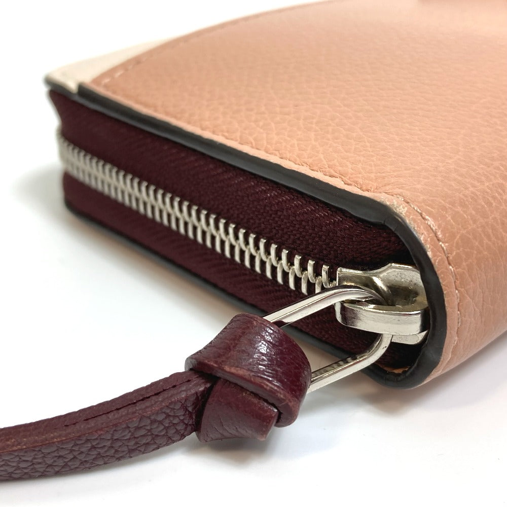 LOUIS VUITTON M67540 Zippy Lockme Long Wallet, Leather, Women's, Rose Soir Quartz, Orange Beige
