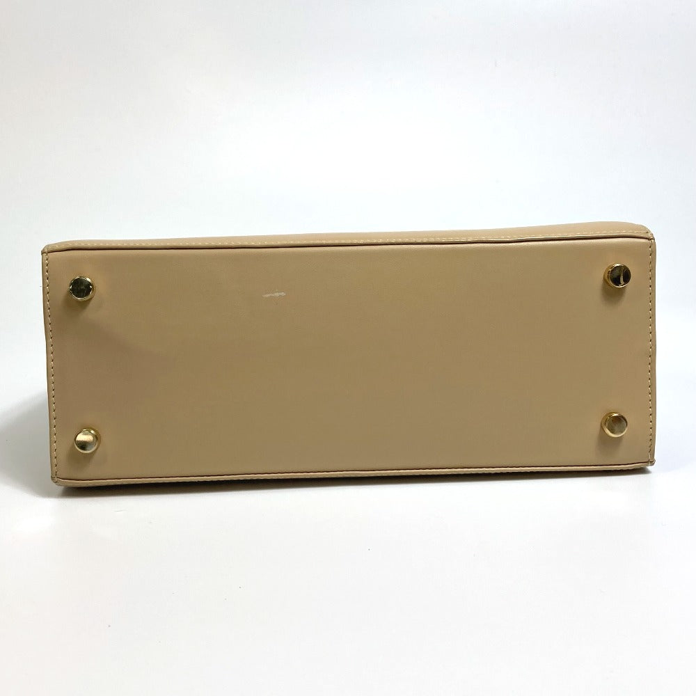 Salvatore Ferragamo BA214178 ヴァラ リボン カバン 2WAY ショルダーバッグ ハンドバッグ レザー レディース ベージュ