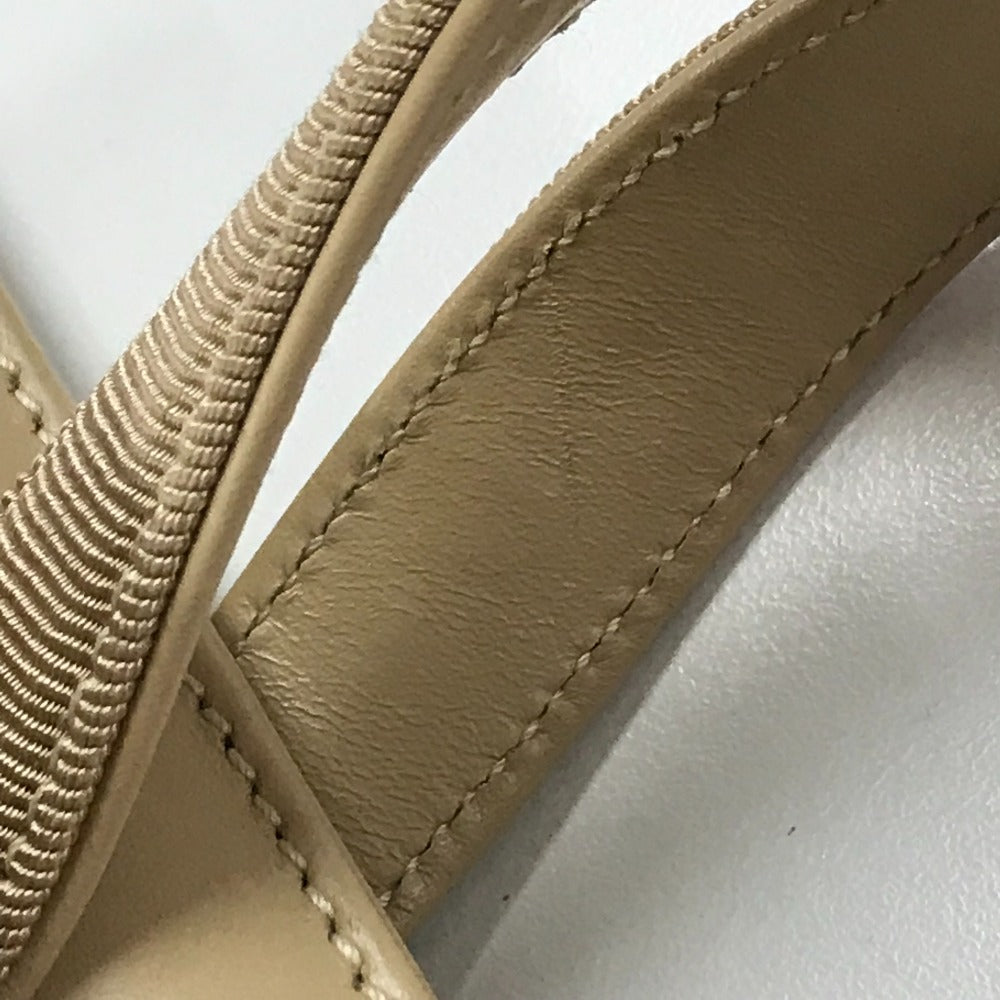 Salvatore Ferragamo BA214178 ヴァラ リボン カバン 2WAY ショルダーバッグ ハンドバッグ レザー レディース ベージュ
