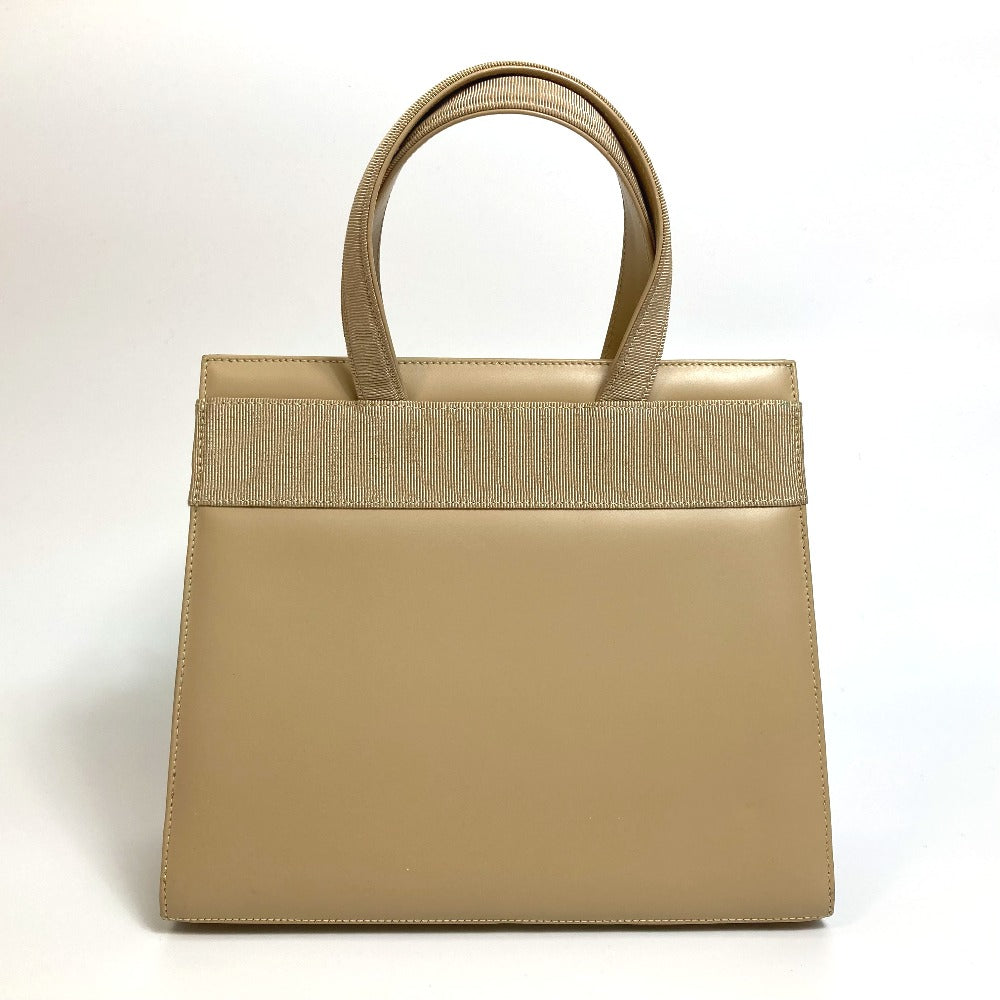Salvatore Ferragamo BA214178 ヴァラ リボン カバン 2WAY ショルダーバッグ ハンドバッグ レザー レディース ベージュ