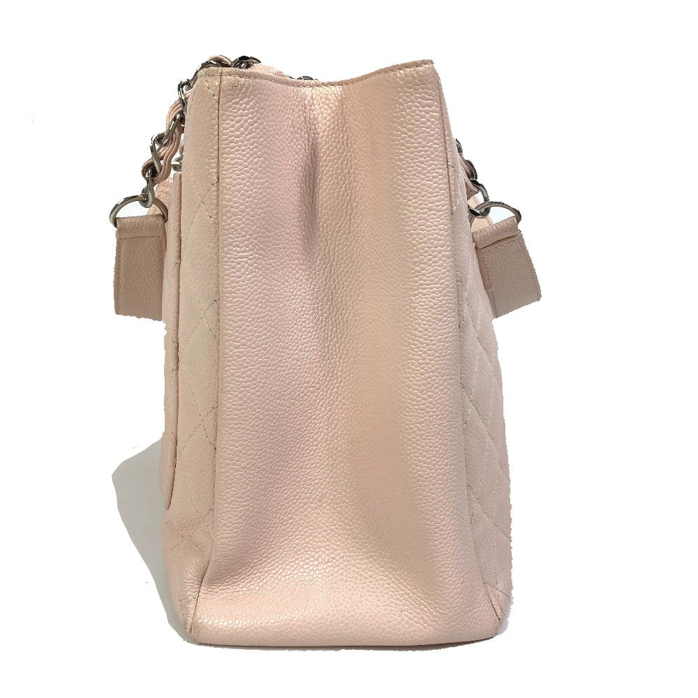 CHANEL A50995 CC Coco Mark Matelasse Bag Chain GST Shoulder Bag Tote Bag Caviar Skin Women's Pink