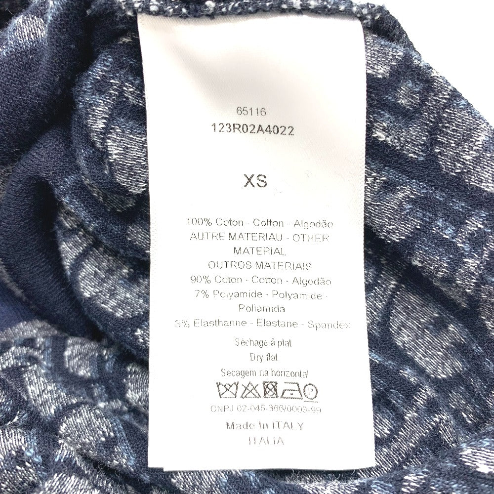 Dior 123R02A4022 Oblique Fleece Short Dress, Hooded, Cotton, Women's, Navy