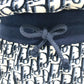 Dior 123R02A4022 Oblique Fleece Short Dress, Hooded, Cotton, Women's, Navy