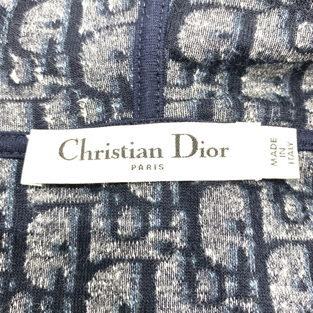 Dior 123R02A4022 Oblique Fleece Short Dress, Hooded, Cotton, Women's, Navy