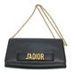 Dior ロゴ/斜め掛け JADIOR カバン チェーンウォレット ショルダーバッグ レザー レディース ブラック
