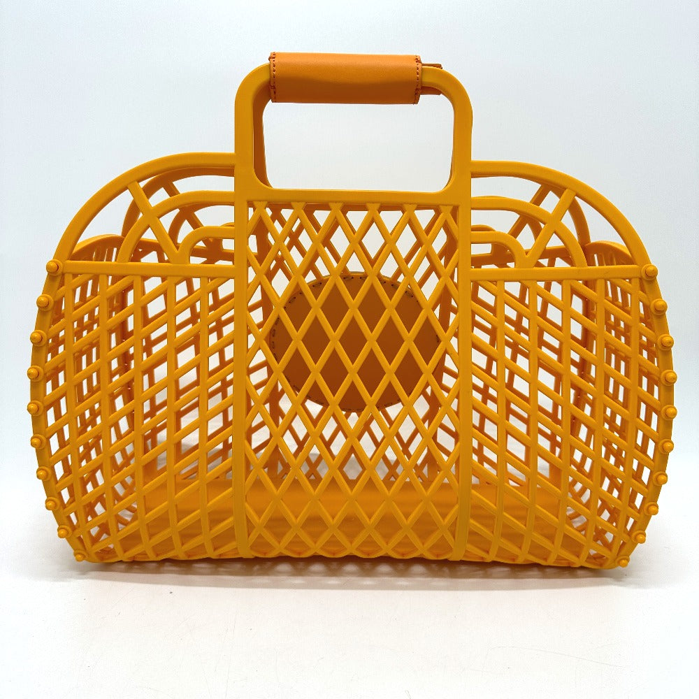 FENDI 8GH389 Bucket Medium Bag, Plastic Handbag, Women's, Orange