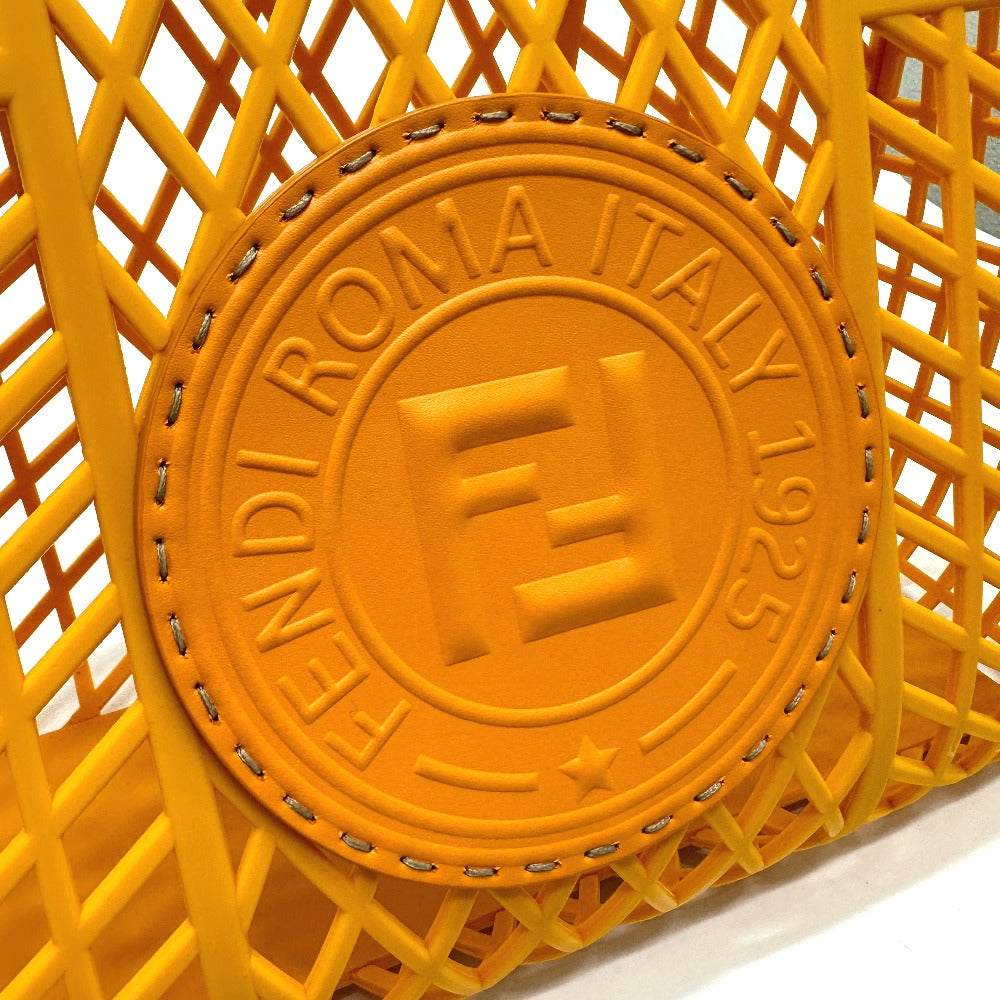 FENDI 8GH389 Bucket Medium Bag, Plastic Handbag, Women's, Orange