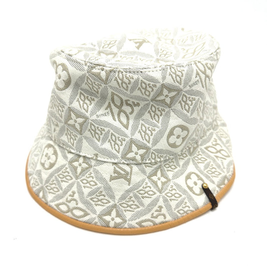 LOUIS VUITTON M77440 シャポーモノグラム ジャカード ハット コットン ユニセックス ベージュ系