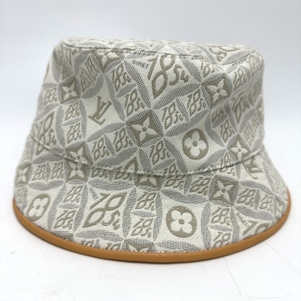 LOUIS VUITTON M77440 Chapeau Monogram Jacquard Hat, Cotton, Unisex, Beige