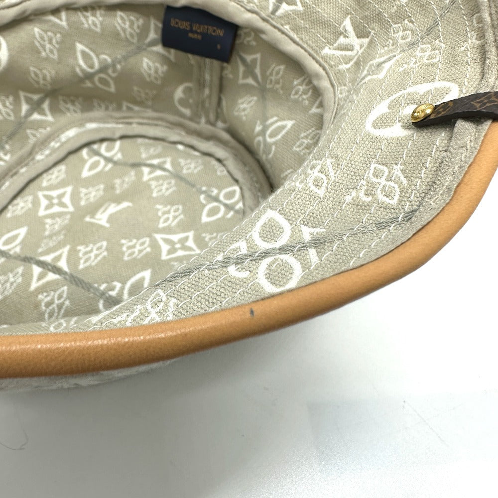 LOUIS VUITTON M77440 Chapeau Monogram Jacquard Hat, Cotton, Unisex, Beige