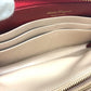 Salvatore Ferragamo Gancini round zip wallet, leather, women's, red