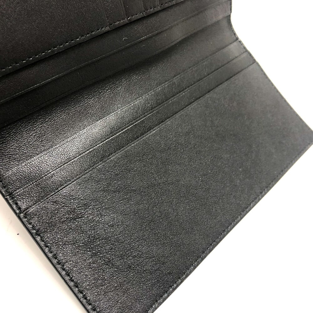 Salvatore Ferragamo Gancini Men's Leather Long Wallet in Navy