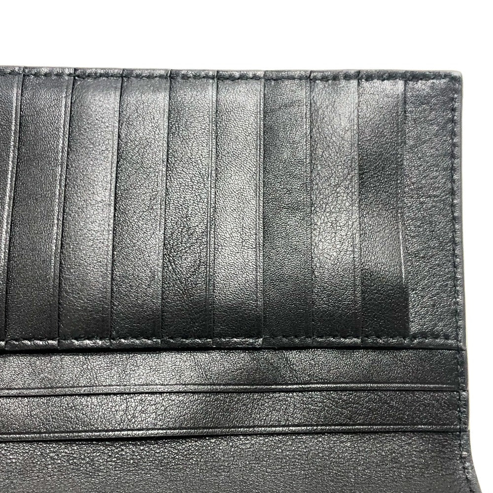 Salvatore Ferragamo Gancini Men's Leather Long Wallet in Navy