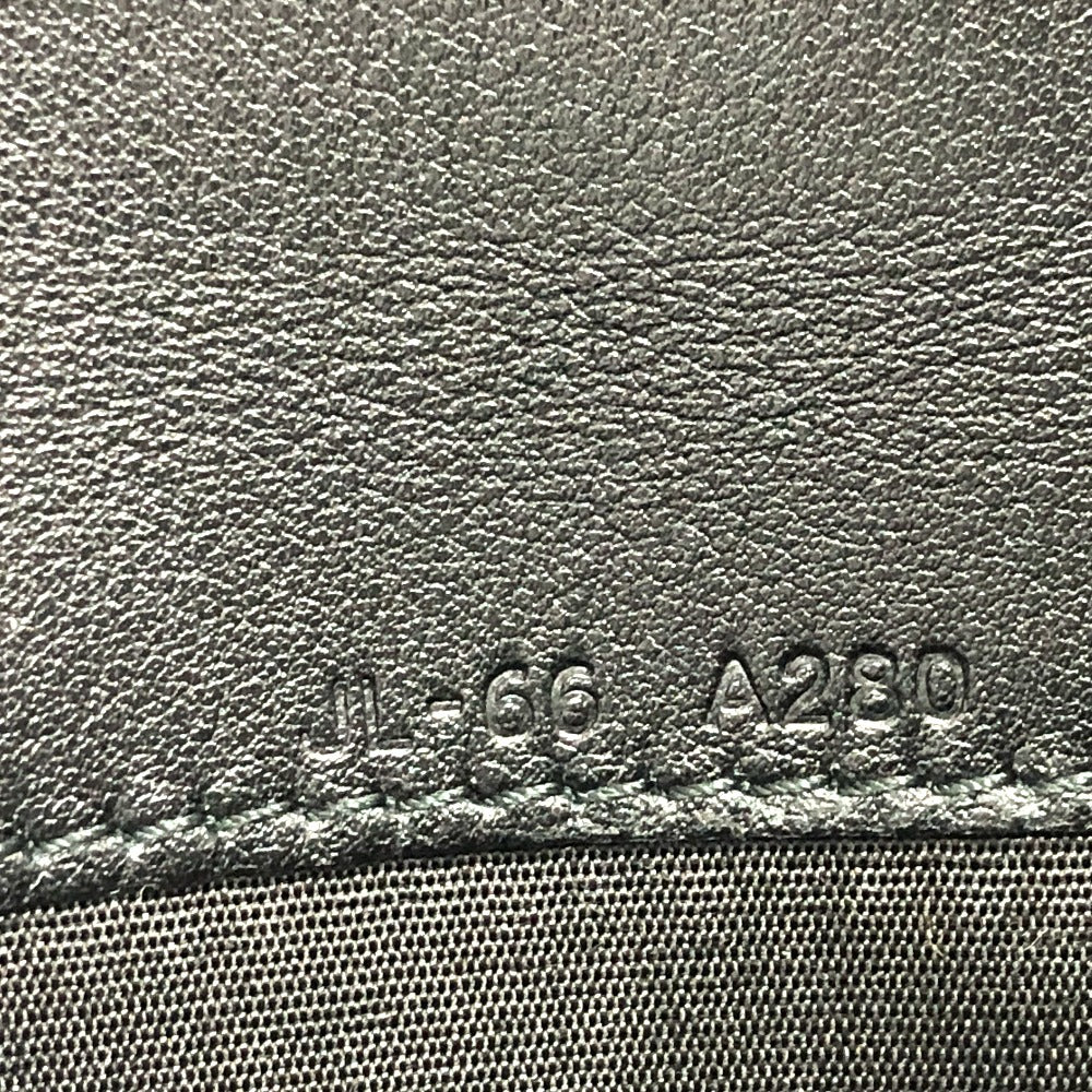 Salvatore Ferragamo Gancini Men's Leather Long Wallet in Navy