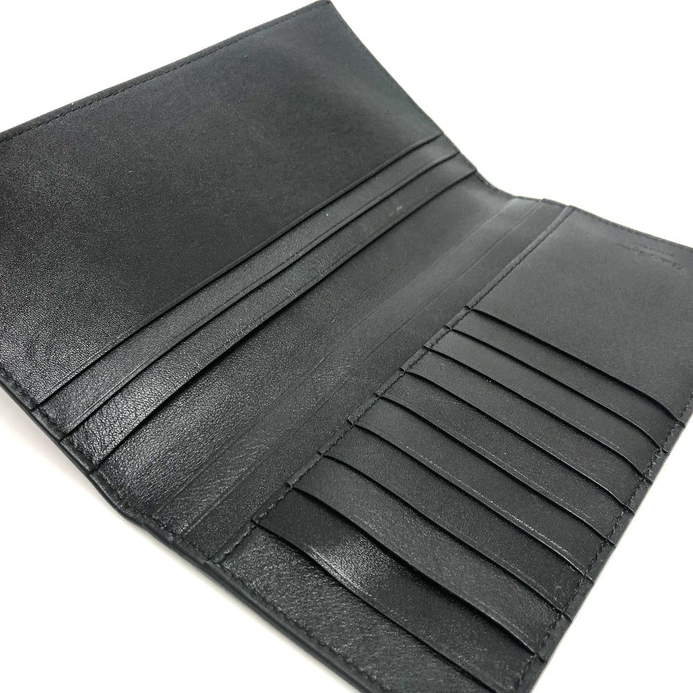 Salvatore Ferragamo Gancini Men's Leather Long Wallet in Navy