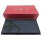 Salvatore Ferragamo Gancini Men's Leather Long Wallet in Navy