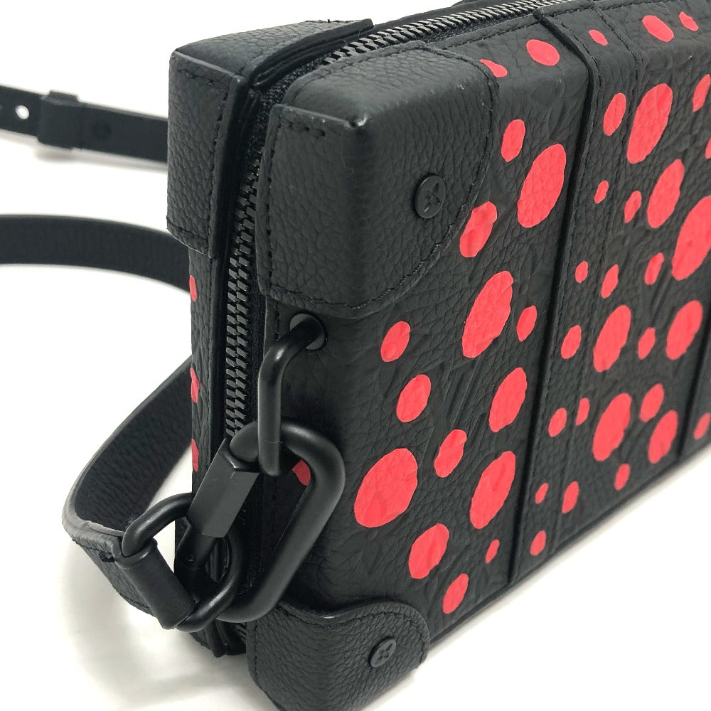LOUIS VUITTON M81905 モノグラム ドット ソフトトランク ウォレット LV × YK ショルダーバッグ トリヨンレザー メンズ ブラック