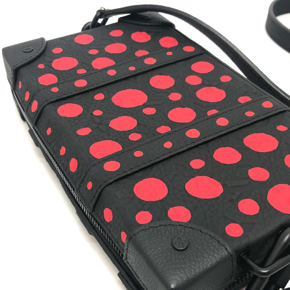 LOUIS VUITTON M81905 モノグラム ドット ソフトトランク ウォレット LV × YK ショルダーバッグ トリヨンレザー メンズ ブラック