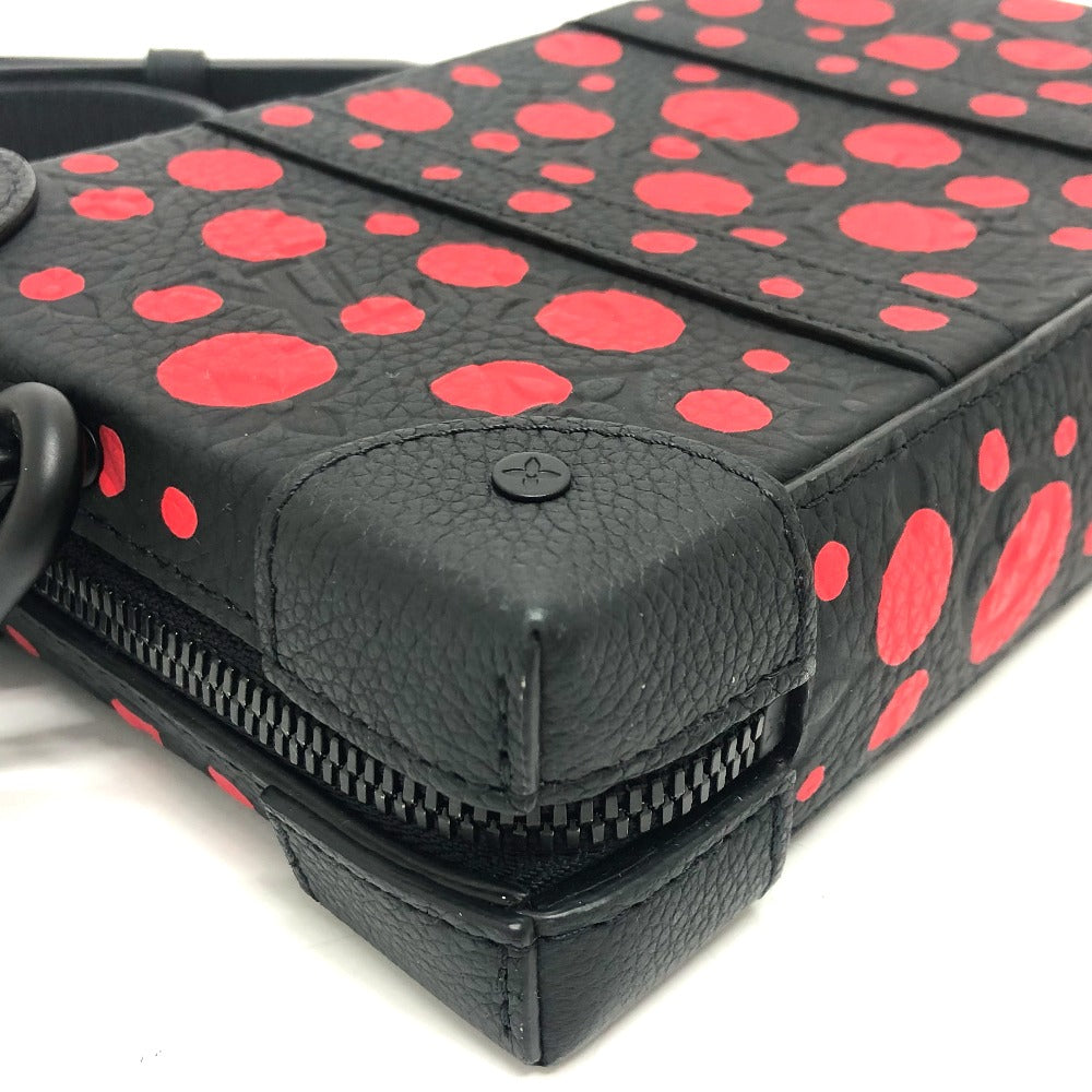 LOUIS VUITTON M81905 モノグラム ドット ソフトトランク ウォレット LV × YK ショルダーバッグ トリヨンレザー メンズ ブラック