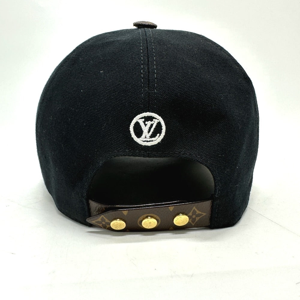 LOUIS VUITTON M76947 Play Flower Embroidered Cap, Cotton, Women's, Brown