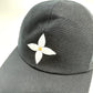 LOUIS VUITTON M76947 Play Flower Embroidered Cap, Cotton, Women's, Brown