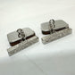 LOUIS VUITTON LV Logo Accessory Wood Cufflinks Men's Brown