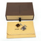 LOUIS VUITTON LV Logo Accessory Wood Cufflinks Men's Brown