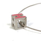HERMES H Cube Cage d'Ache Pendant Necklace, Women's, Silver