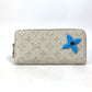 LOUIS VUITTON M81573 Monogram Zippy Wallet Vertical Round Zipper Long Wallet in Taurillon Leather, Men's Gray