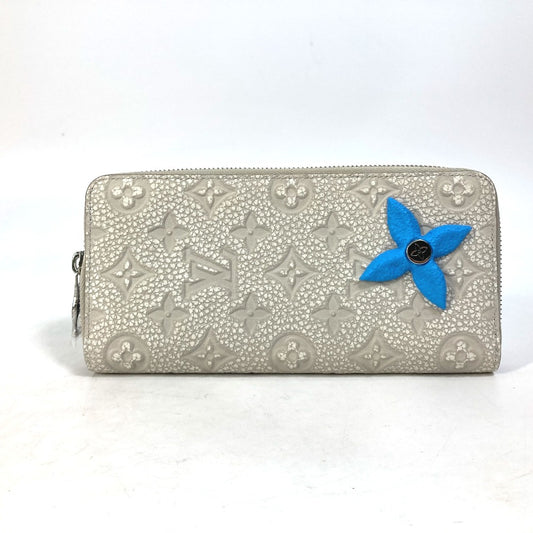 LOUIS VUITTON M81573 モノグラム ジッピーウォレット ヴェルティカル ラウンドファスナー 長財布 トリヨンレザー メンズ グレー