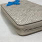 LOUIS VUITTON M81573 Monogram Zippy Wallet Vertical Round Zipper Long Wallet in Taurillon Leather, Men's Gray