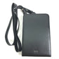 Christian Dior Pochette Bag Crossbody Phone Case Ultra Messenger Shoulder Bag Leather Men's Black