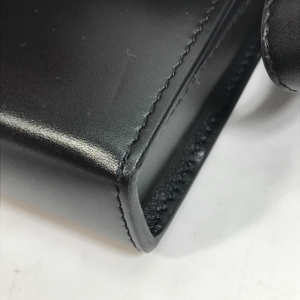 Christian Dior Pochette Bag Crossbody Phone Case Ultra Messenger Shoulder Bag Leather Men's Black