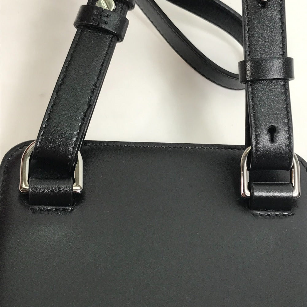 Christian Dior Pochette Bag Crossbody Phone Case Ultra Messenger Shoulder Bag Leather Men's Black