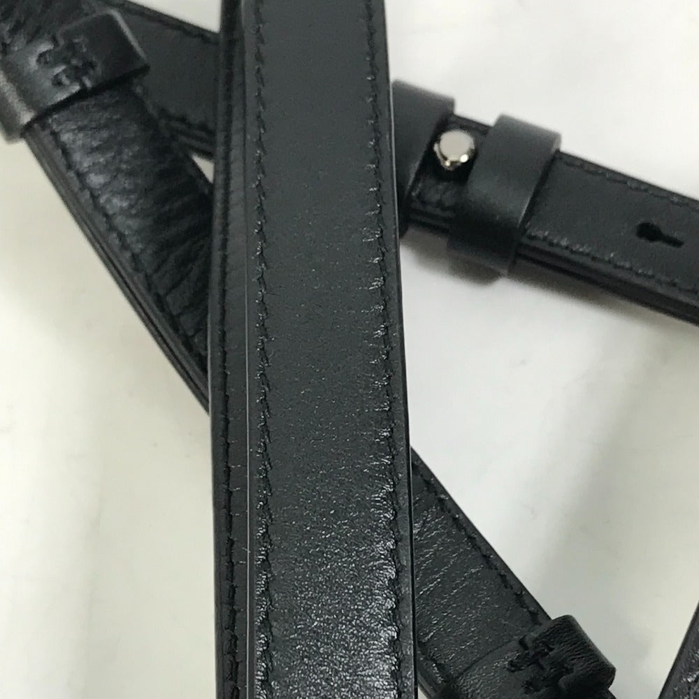 Christian Dior Pochette Bag Crossbody Phone Case Ultra Messenger Shoulder Bag Leather Men's Black