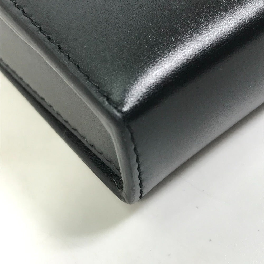 Christian Dior Pochette Bag Crossbody Phone Case Ultra Messenger Shoulder Bag Leather Men's Black