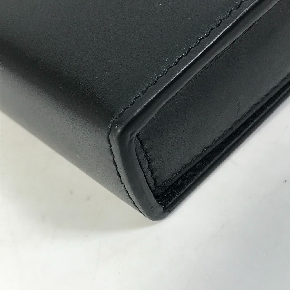 Christian Dior Pochette Bag Crossbody Phone Case Ultra Messenger Shoulder Bag Leather Men's Black