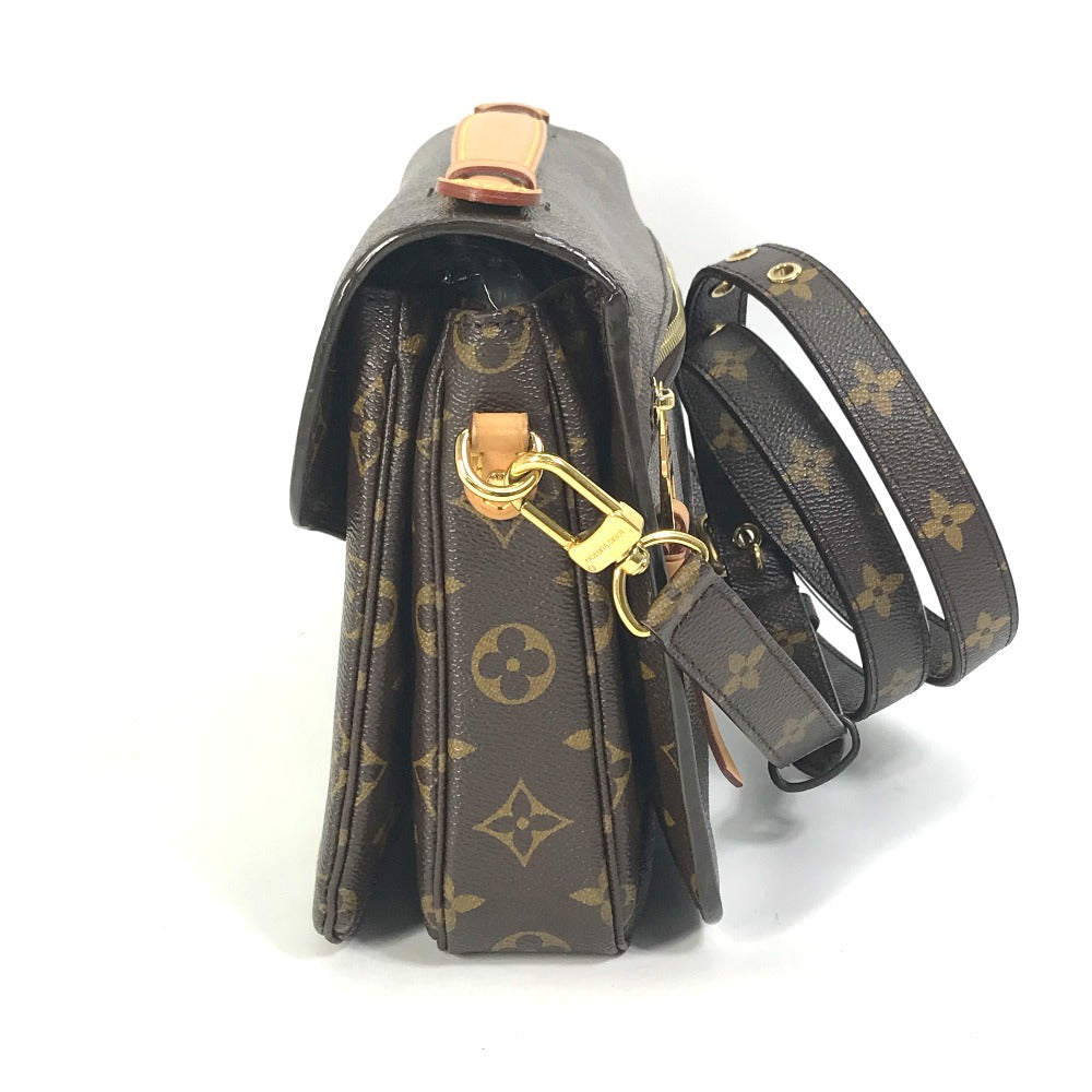 LOUIS VUITTON M44875 モノグラム ポシェットメティス MM 2WAY ショルダーバッグ カバン ハンドバッグ モノグラムキャンバス レディース ブラウン