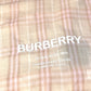 BURBERRY 8011095 チェック ロゴ ストール ショール フリンジ マフラー カシミヤ レディース ピンク/ベージュ