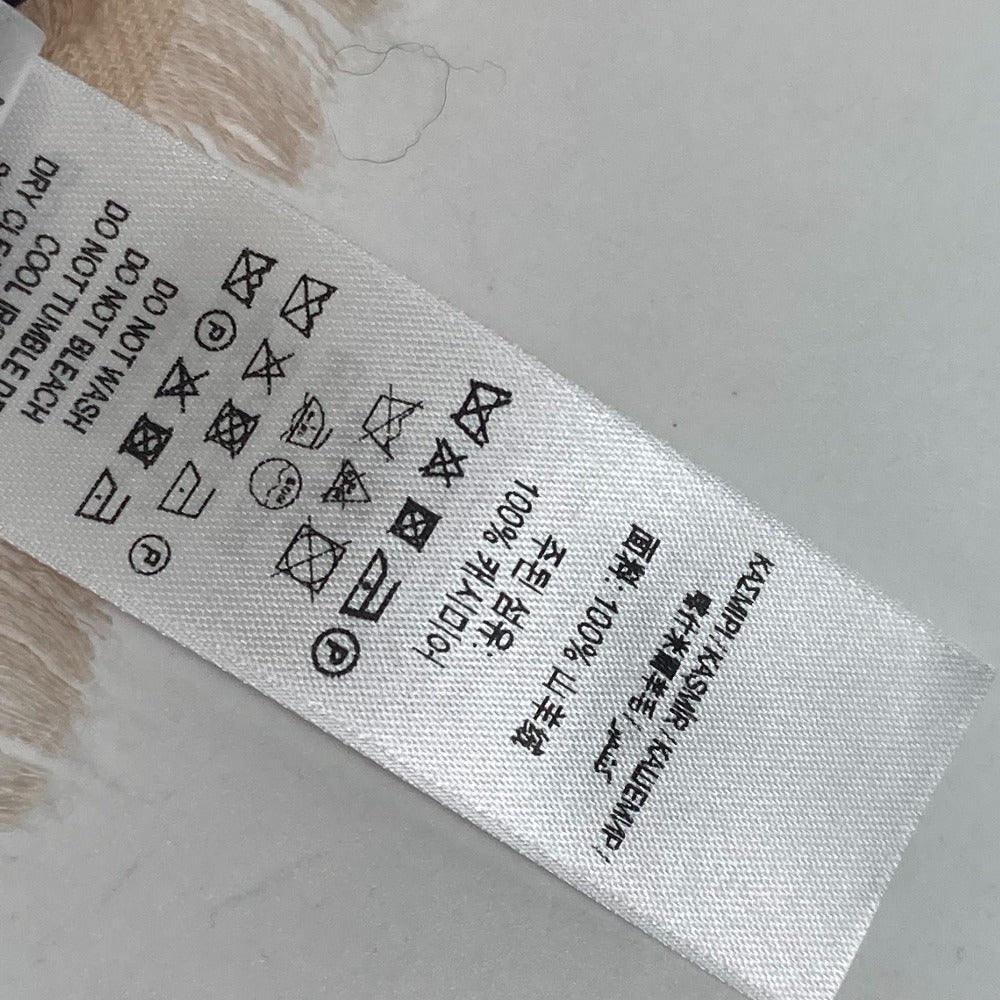 BURBERRY 8011095 チェック ロゴ ストール ショール フリンジ マフラー カシミヤ レディース ピンク/ベージュ