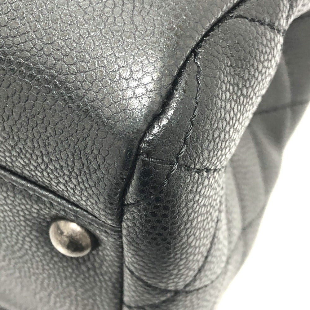 CHANEL CC Coco Mark Tote Bag, Chain Bag, Handbag, Shoulder Bag, Caviar Leather, Women's, Gray