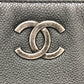 CHANEL CC Coco Mark Tote Bag, Chain Bag, Handbag, Shoulder Bag, Caviar Leather, Women's, Gray